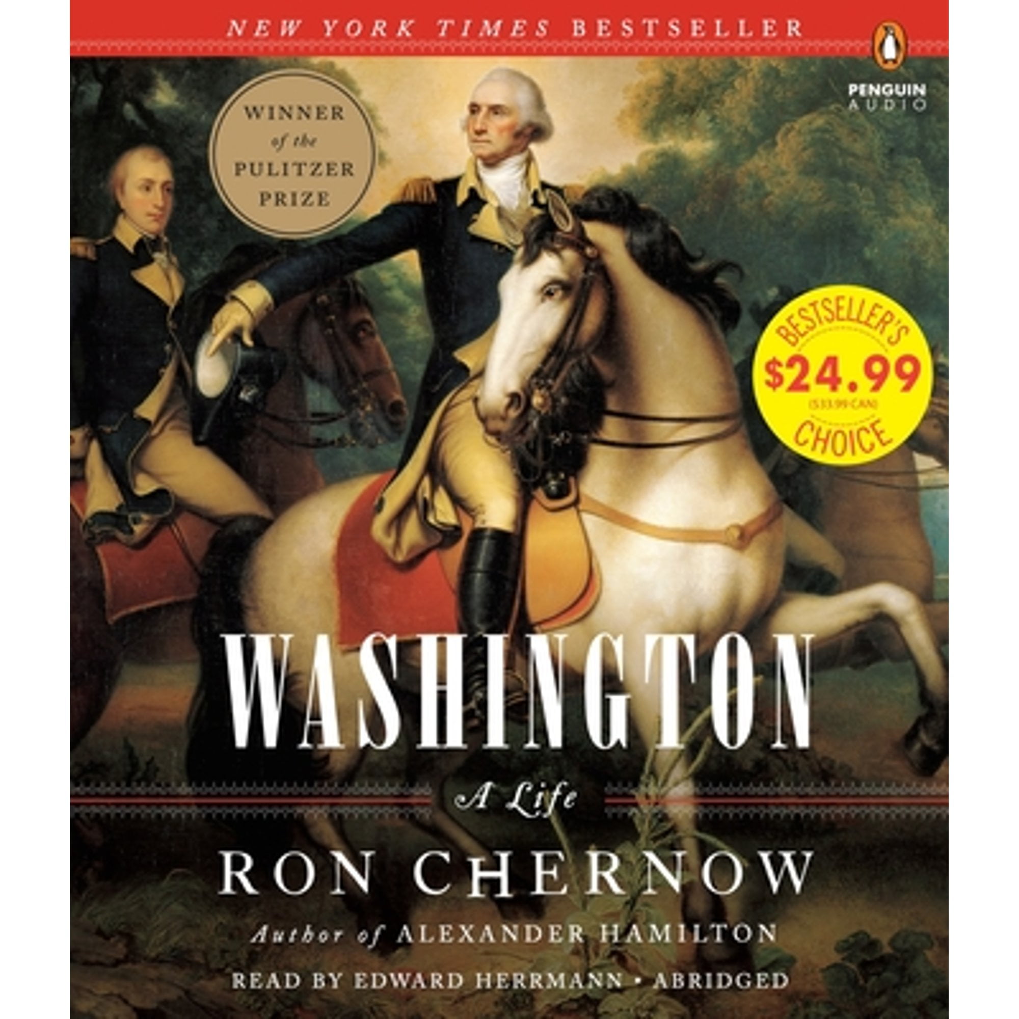 RON CHERNOW; EDWARD HERRMANN Washington: A Life (Pulitzer Prize Winner) (Audiobook)