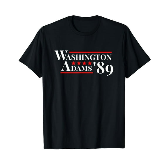 Washington Adams 1789 American Presidents Day US History Vintage T-Shirt