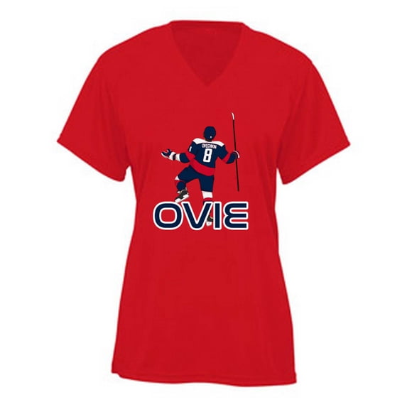 Washington Alexander Ovechkin Ovie LADIES V-NECK Shirt T-Shirt