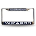 thumbnail image 1 of Washington Basketball Wizards Chrome Metal License Plate Frame Holder, 1 of 6