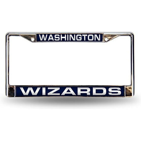 Washington Basketball Wizards Chrome Metal License Plate Frame Holder