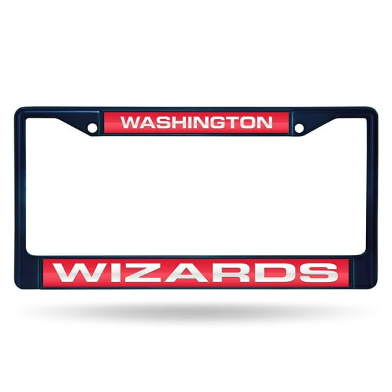 Washington Basketball Wizards Navy Painted Metal Laser Cut License Plate Frame