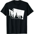 thumbnail image 1 of Washington Bigfoot Sasquatch & Trees Silhouette State Pride T-Shirt, 1 of 3