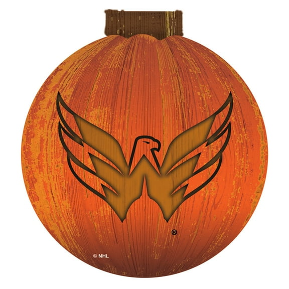Washington Capitals 12'' Pumpkin Sign
