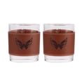 thumbnail image 1 of Washington Capitals 2-Pack 12oz Rocks Glass with Leather Wrap, 1 of 1