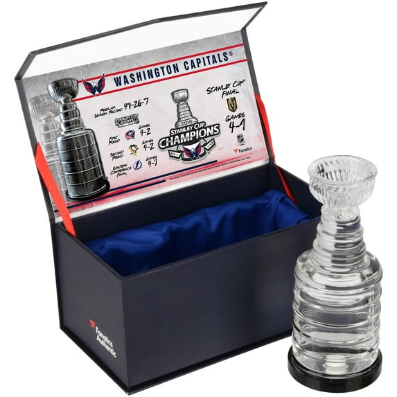 Washington Capitals 2018 Stanley Cup Champions Crystal Stanley Cup Trophy - Filled with Ice From the 2018 Stanley Cup Final - Fanatics Authentic Certified