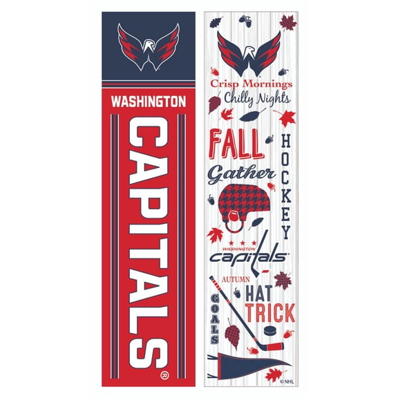 Washington Capitals 47" Double Sided Fall Leaner Fan Sign