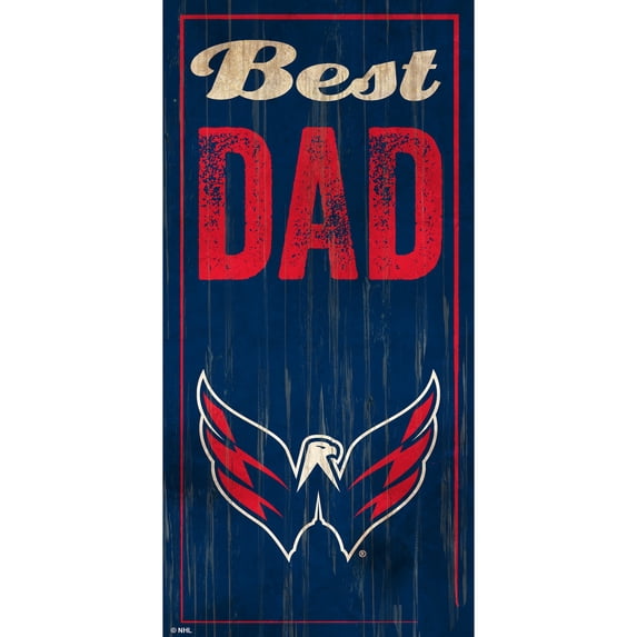 Washington Capitals 6" x 12" Best Dad Sign