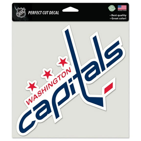 Washington Capitals Decal 8x8 Perfect Cut Color
