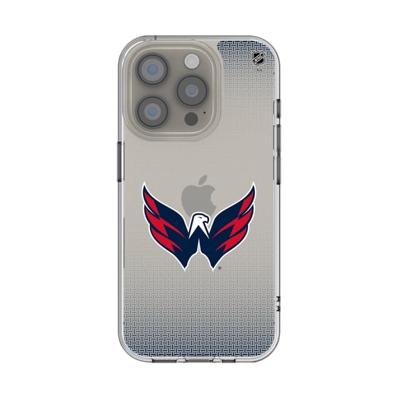 Washington Capitals Linen Logo iPhone Clear Case