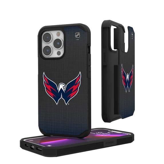 Washington Capitals Linen Logo iPhone Rugged Case