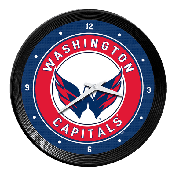 Washington Capitals: Ribbed Frame Wall Clock