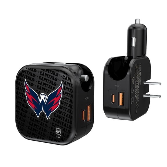 Washington Capitals Team Logo Dual Port USB Car & Home Charger