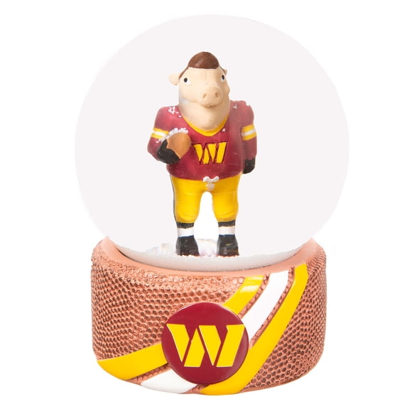 Washington Commanders 100mm Mascot Glass Water Globe