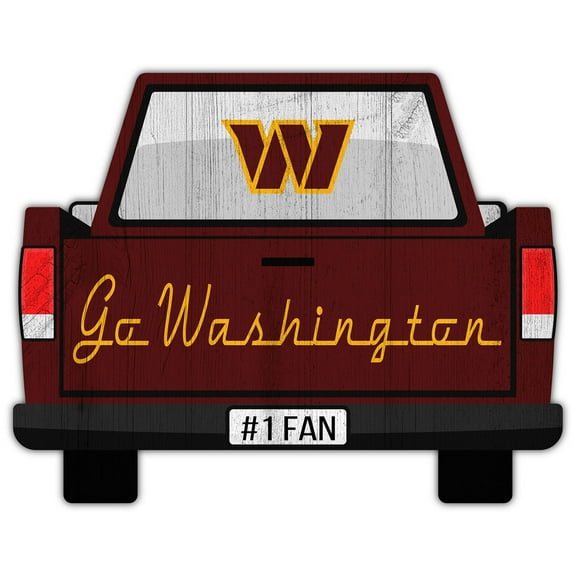 Washington Commanders 12'' x 12'' Truck Back D-cor