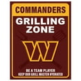 thumbnail image 1 of Washington Commanders 13" x 20" Grill Zone Metal Sign, 1 of 1