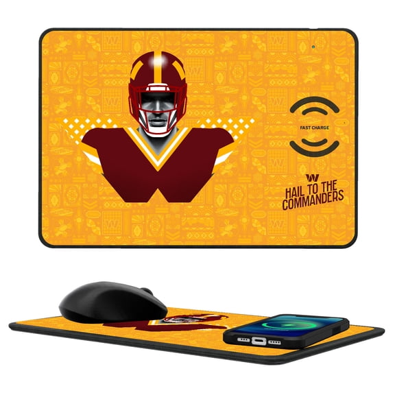 Washington Commanders 2024 Illustrated Limited Edition Wireless Charger and Mouse Pad