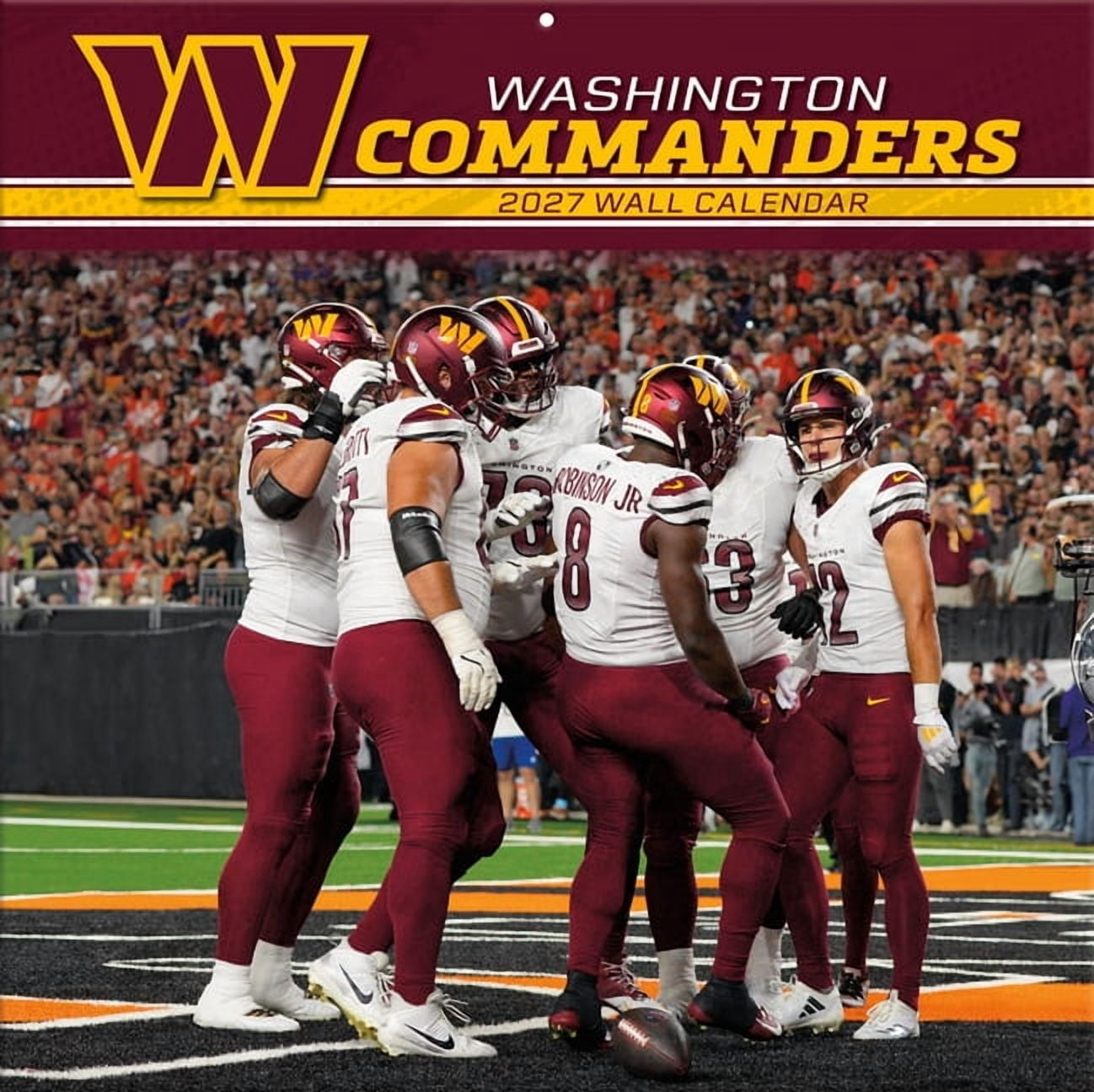 Washington Commanders 2027 Wall Calendar, (Paperback)