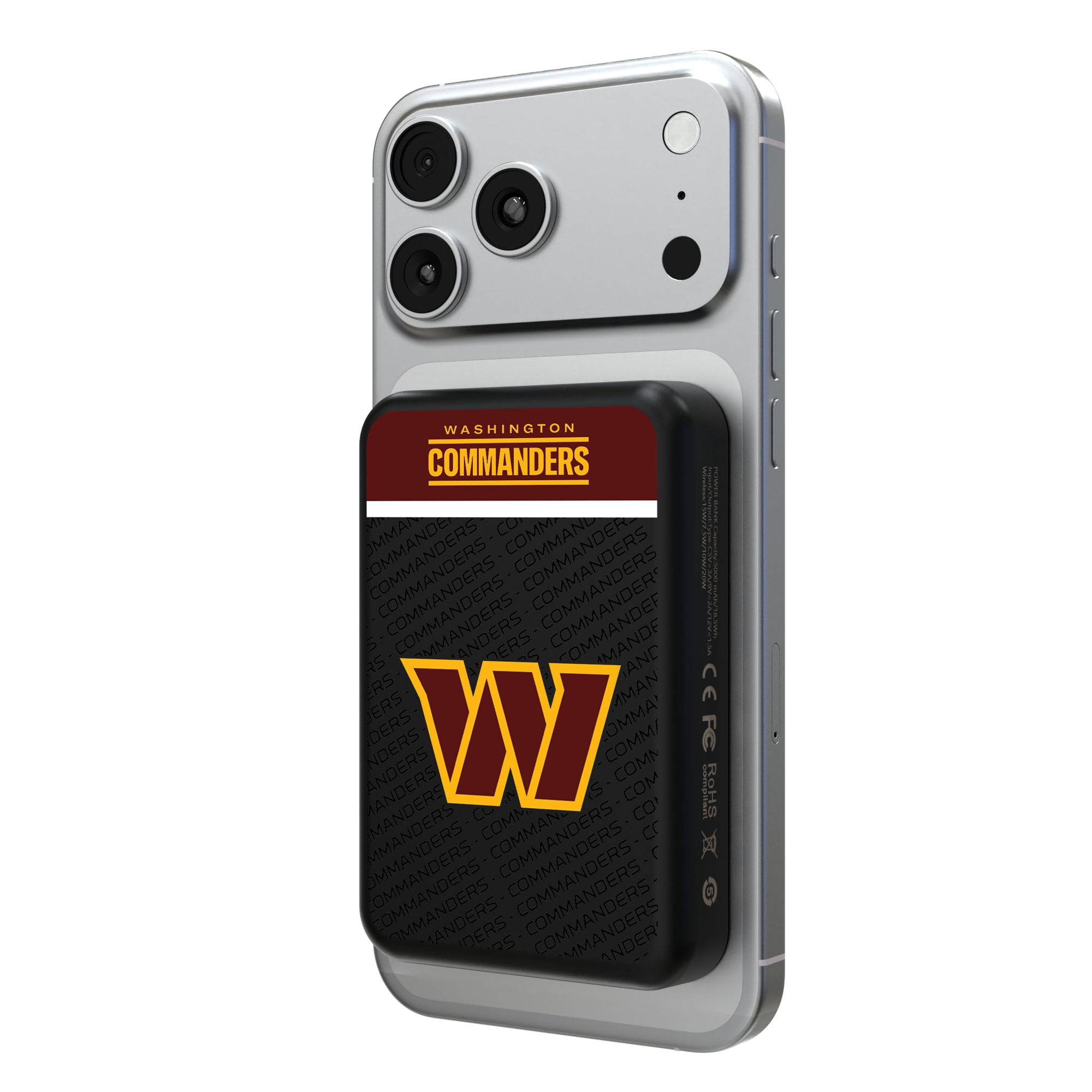 Washington Commanders Endzone Plus Wireless Power Bank - Walmart.com