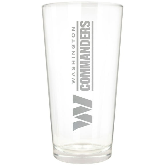 Washington Commanders Etched 16oz. Vertical Rally Cry Pint Glass