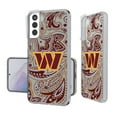 thumbnail image 1 of Washington Commanders Galaxy Clear Paisley Design Case, 1 of 7