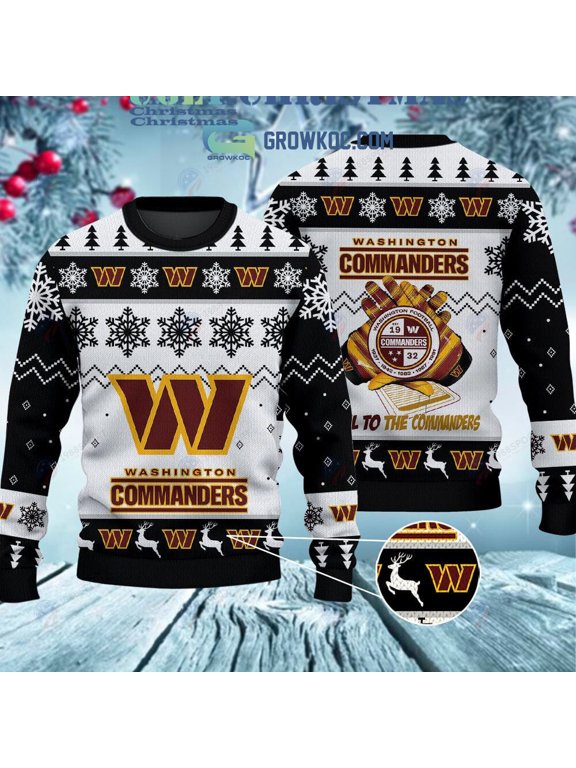 Washington Commanders Hail To The Commanders Christmas Ugly Sweater