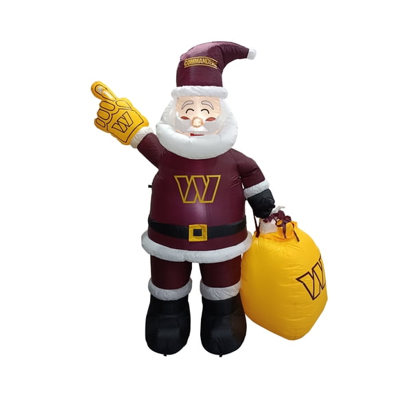 Washington Commanders 7' Inflatable Santa