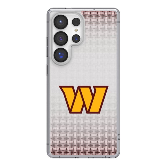 Washington Commanders Linen Logo Galaxy Clear Case