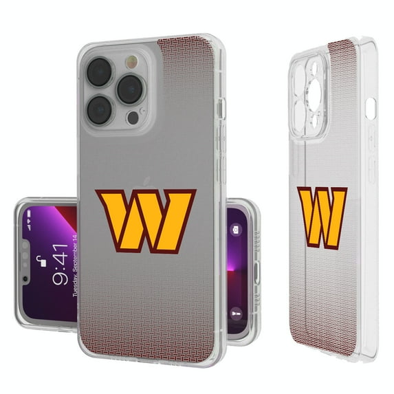 Washington Commanders Linen Logo iPhone Clear Case