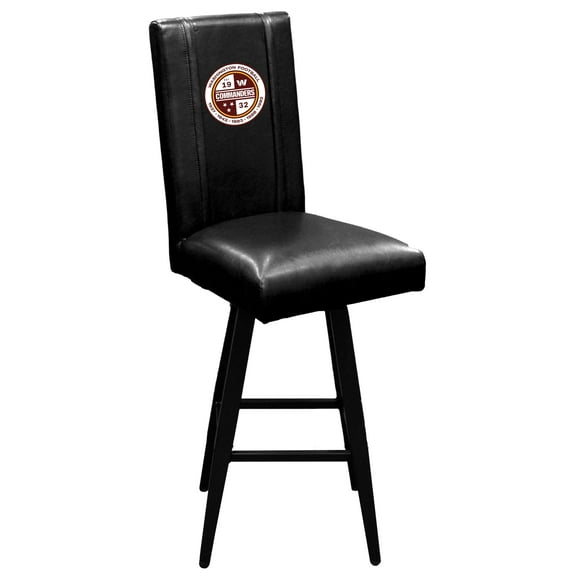 Black Washington Commanders Seal Logo Swivel Bar Stool 2000