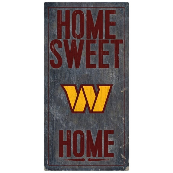 Washington Commanders Sign Wood 6x12 Home Sweet Home Design