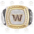 thumbnail image 1 of Washington Commanders True Fan 12 CTTW Diamond Two-Tone Yellow Gold and Sterling Silver Ring(Washington Commanders True Fan (13 Size), 1 of 2