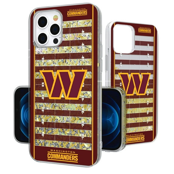 Washington Commanders iPhone Field Design Glitter Case