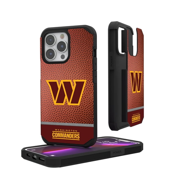 Washington Commanders iPhone Rugged Football Wordmark Design Case
