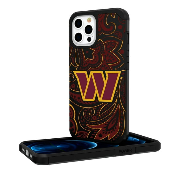 Washington Commanders iPhone Rugged Paisley Design Case