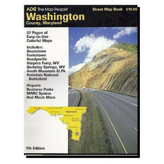 Pre-Owned Washington County, Maryland Street Map Book: Maryland Hardcover