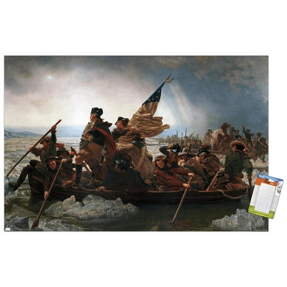 Washington Crossing the Delaware Wall Poster, 22.375" x 34"