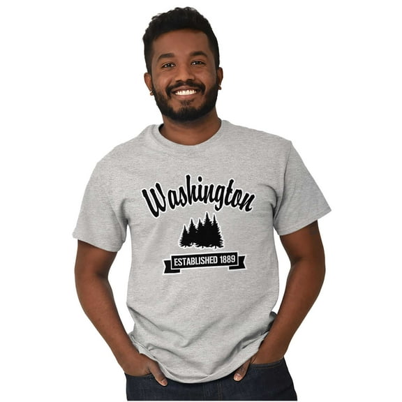 Washington Cute Evergreen Souvenir Men's Graphic T Shirt Tees Brisco Brands S