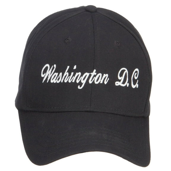 Washington D.C. Embroidered Cap - Black OSFM