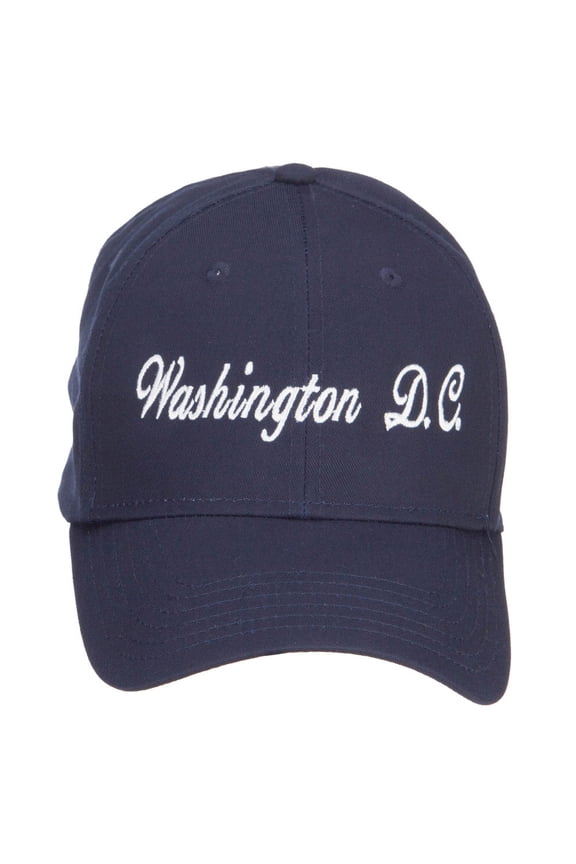 Washington D.C. Embroidered Cap - Navy OSFM