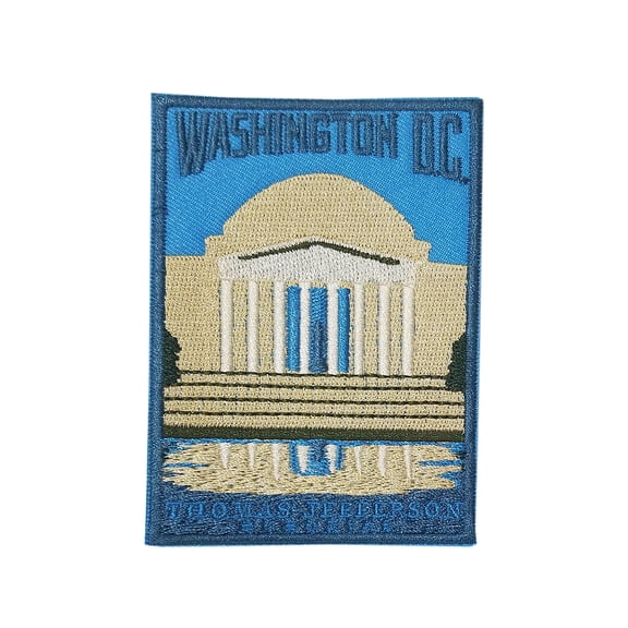 Washington D.C. Jefferson Embroidered Patch Iron/Sew-On Applique Travel Souvenir
