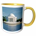 thumbnail image 1 of 3drose, Washington, D.c., Jefferson Memorial, Tidal Basin - Us09 Bbr0019 - Brent Bergherm, 11oz Two-tone Yellow Mug, 1 of 6