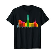 Washington D.C. Skyline Colorful Vintage Washington D.C. T-Shirt