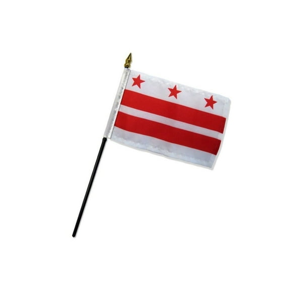 Washington DC 4x6in Stick Flag