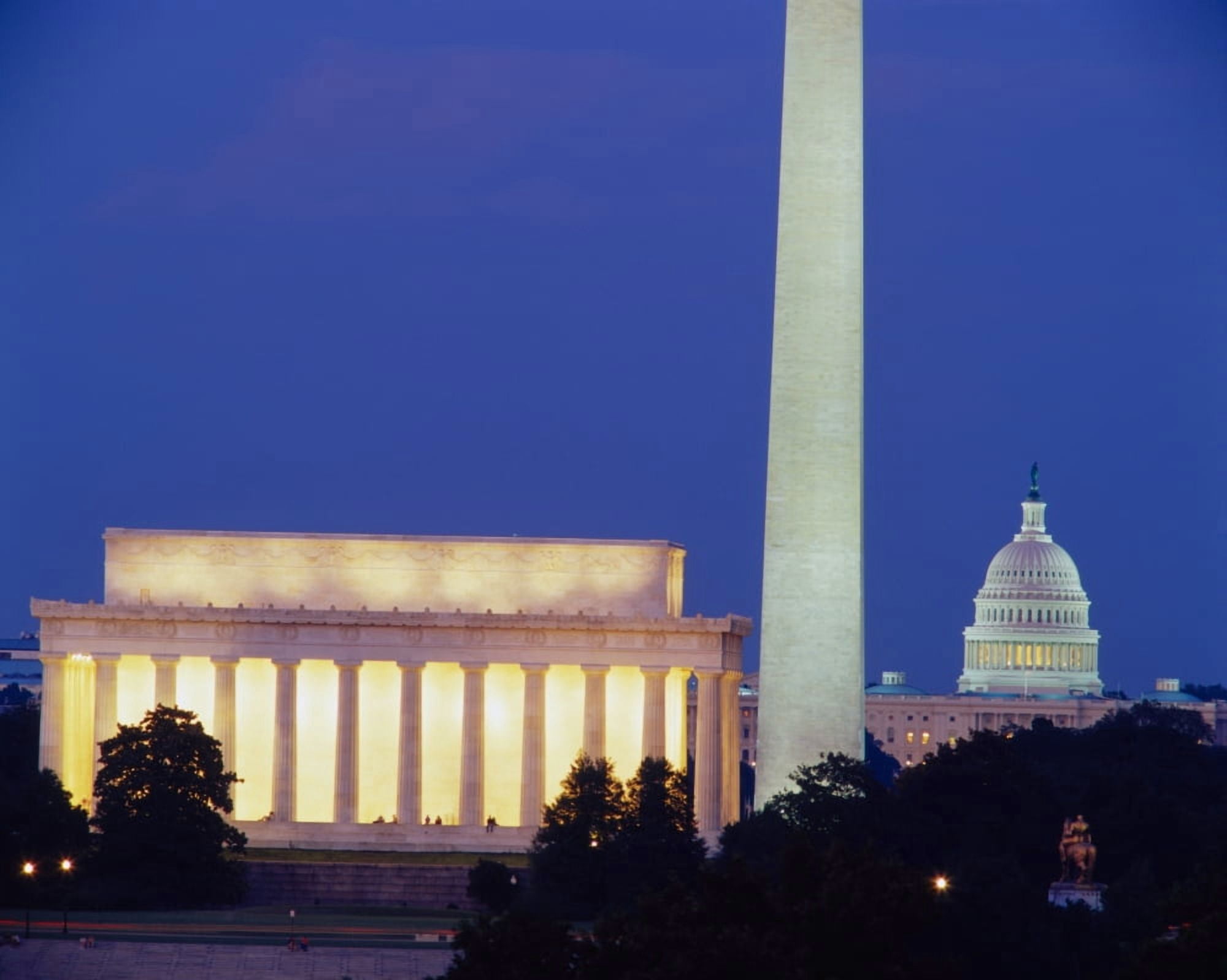 Washington DC Canvas Art - Panoramic Images (29 x 36)