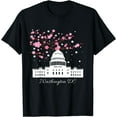 thumbnail image 1 of Washington DC Capitol Building Cherry Blossoms T Shirt T-Shirt, 1 of 3