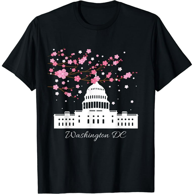 Washington Dc Capitol Building Cherry Blossoms T Shirt Washington Dc Capitol Building Cherry Blossoms T Shirt