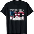 thumbnail image 1 of Washington DC Capitol Hill USA Flag Souvenir T-Shirt T-Shirt, 1 of 4