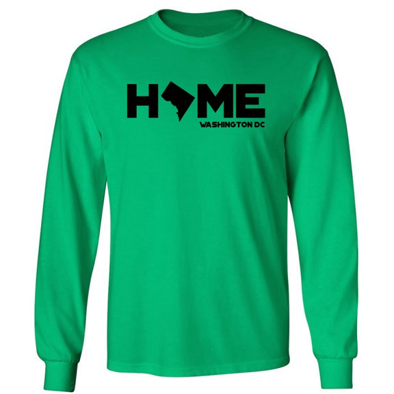 Washington DC HOME Adult Long Sleeve T-shirt