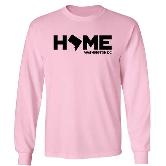 Washington DC HOME Adult Long Sleeve T-shirt